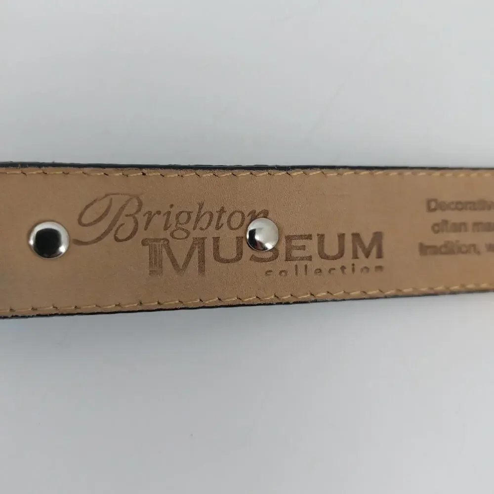 Brighton Vintage Museum Collection Black Leather Decorative Coins M